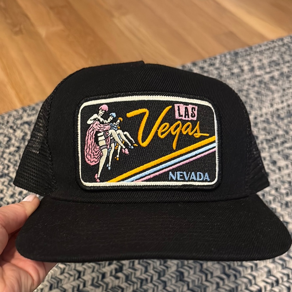 Black Las Vegas Nevada Trucker Hat